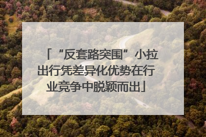 “反套路突围”小拉出行凭差异化优势在行业竞争中脱颖而出