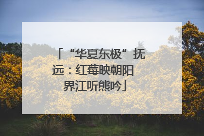 “华夏东极”抚远：红莓映朝阳 界江听熊吟