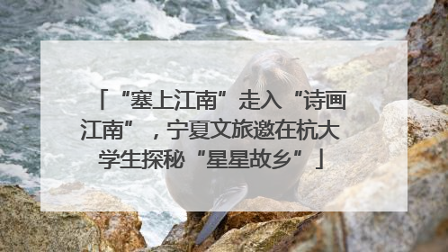 “塞上江南”走入“诗画江南”，宁夏文旅邀在杭大学生探秘“星星故乡”