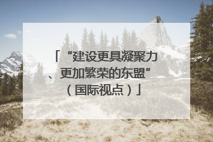 “建设更具凝聚力、更加繁荣的东盟”（国际视点）