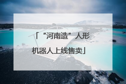 “河南造”人形机器人上线售卖