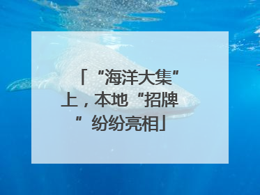 “海洋大集”上，本地“招牌”纷纷亮相