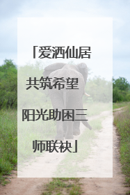爱洒仙居共筑希望 阳光助困三师联袂