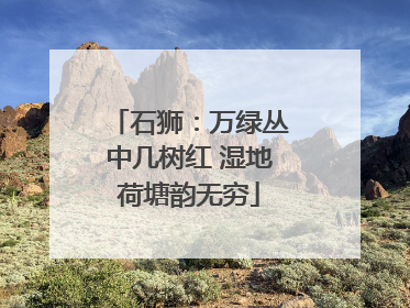 石狮：万绿丛中几树红 湿地荷塘韵无穷