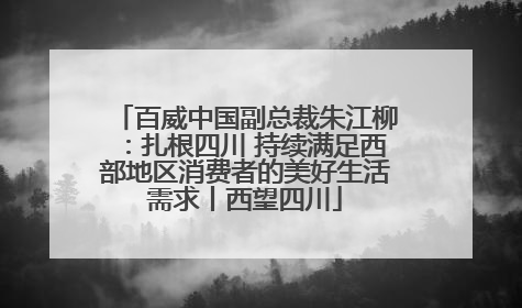 百威中国副总裁朱江柳：扎根四川 持续满足西部地区消费者的美好生活需求丨西望四川