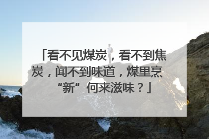 看不见煤炭，看不到焦炭，闻不到味道，煤里烹“新”何来滋味？