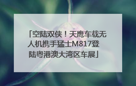 空陆双侠！天鹰车载无人机携手猛士M817登陆粤港澳大湾区车展