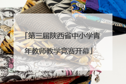 第三届陕西省中小学青年教师教学竞赛开幕
