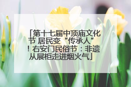 第十七届中顶庙文化节 居民变“传承人”！右安门民俗节：非遗从展柜走进烟火气