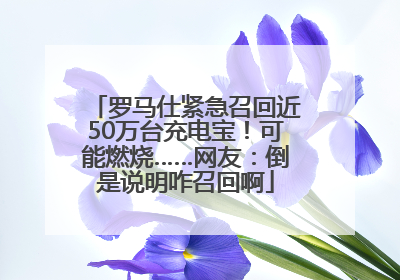 罗马仕紧急召回近50万台充电宝！可能燃烧……网友：倒是说明咋召回啊