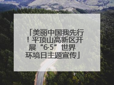 美丽中国我先行！平顶山高新区开展“6·5”世界环境日主题宣传