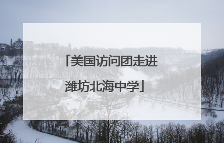 美国访问团走进潍坊北海中学