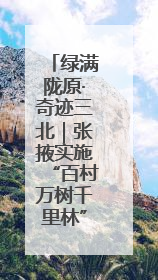 绿满陇原·奇迹三北｜张掖实施“百村万树千里林”工程