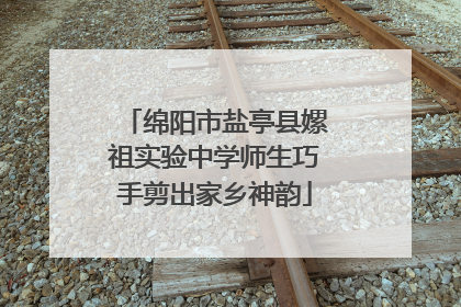 绵阳市盐亭县嫘祖实验中学师生巧手剪出家乡神韵