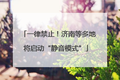 一律禁止！济南等多地将启动“静音模式”