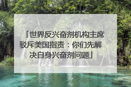 世界反兴奋剂机构主席驳斥美国指责：你们先解决自身兴奋剂问题