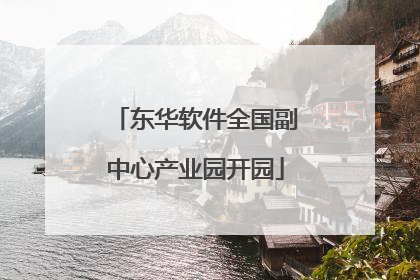 东华软件全国副中心产业园开园