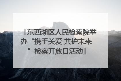 东西湖区人民检察院举办“携手关爱 共护未来”检察开放日活动