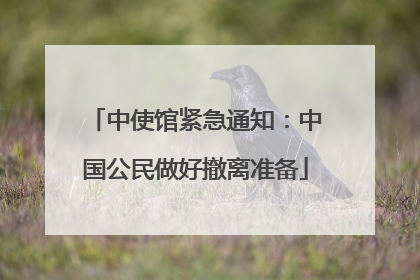 中使馆紧急通知：中国公民做好撤离准备
