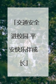 交通安全进校园 平安快乐伴成长