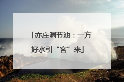 亦庄调节池：一方好水引“客”来