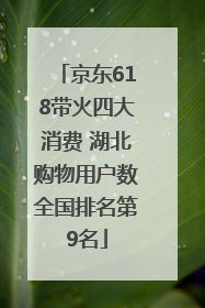 京东618带火四大消费 湖北购物用户数全国排名第9名