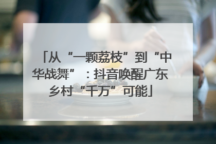 从“一颗荔枝”到“中华战舞”：抖音唤醒广东乡村“千万”可能
