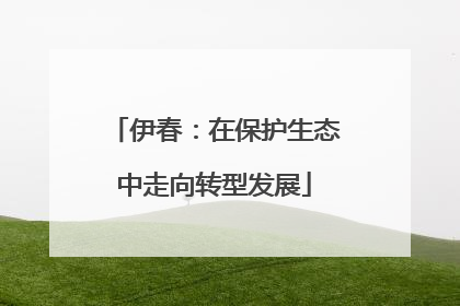 伊春：在保护生态中走向转型发展