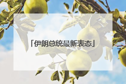 伊朗总统最新表态