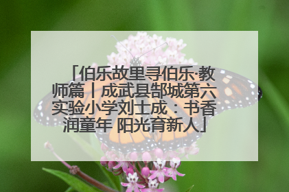 伯乐故里寻伯乐·教师篇丨成武县郜城第六实验小学刘士成：书香润童年 阳光育新人