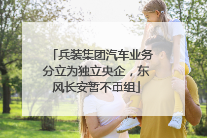 兵装集团汽车业务分立为独立央企，东风长安暂不重组