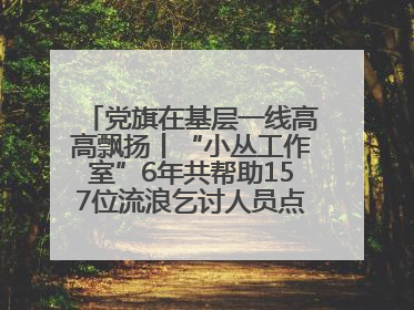 党旗在基层一线高高飘扬丨“小丛工作室”6年共帮助157位流浪乞讨人员点亮回家的灯