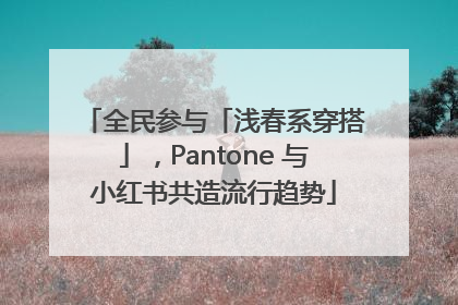 全民参与「浅春系穿搭」，Pantone 与小红书共造流行趋势