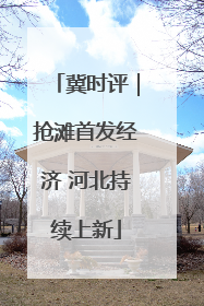冀时评｜抢滩首发经济 河北持续上新