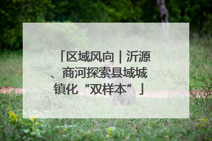区域风向｜沂源、商河探索县域城镇化“双样本”