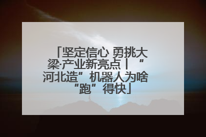 坚定信心 勇挑大梁·产业新亮点丨“河北造”机器人为啥“跑”得快