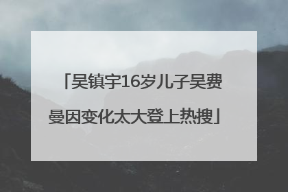 吴镇宇16岁儿子吴费曼因变化太大登上热搜