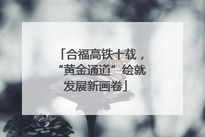 合福高铁十载，“黄金通道”绘就发展新画卷
