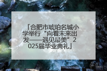 合肥市琥珀名城小学举行“向着未来出发——遇见最美”2025届毕业典礼