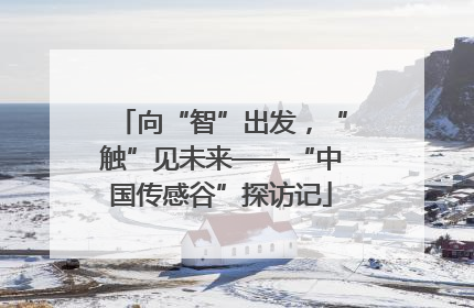 向“智”出发，“触”见未来——“中国传感谷”探访记