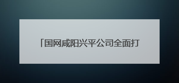 国网咸阳兴平公司全面打好抗旱保供“组合拳”
