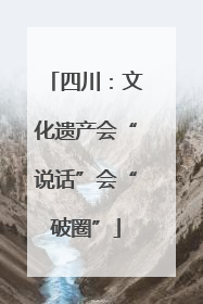 四川：文化遗产会“说话”会“破圈”