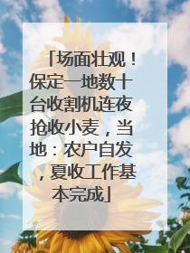 场面壮观！保定一地数十台收割机连夜抢收小麦，当地：农户自发，夏收工作基本完成
