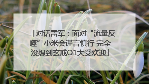 对话雷军：面对“流量反噬”小米会谨言慎行 完全没想到玄戒O1大受欢迎