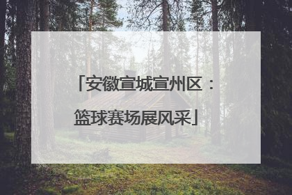 安徽宣城宣州区：篮球赛场展风采