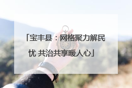 宝丰县：网格聚力解民忧 共治共享暖人心