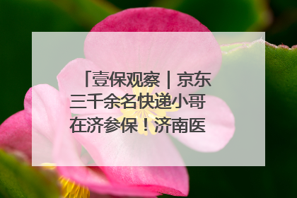 壹保观察｜京东三千余名快递小哥在济参保！济南医保局喊你来参保