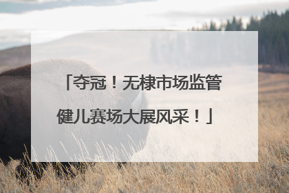 夺冠！无棣市场监管健儿赛场大展风采！