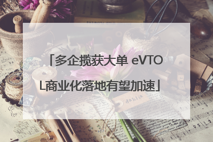 多企揽获大单 eVTOL商业化落地有望加速