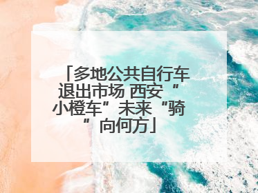多地公共自行车退出市场 西安“小橙车”未来“骑”向何方